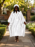 Luxe drape boubou (white)
