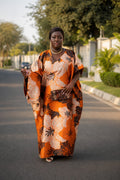Floral bloom boubou (orange)
