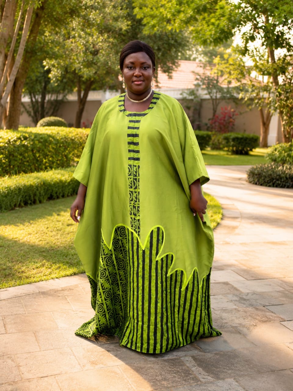 Royale luxe kaftan (lime green)