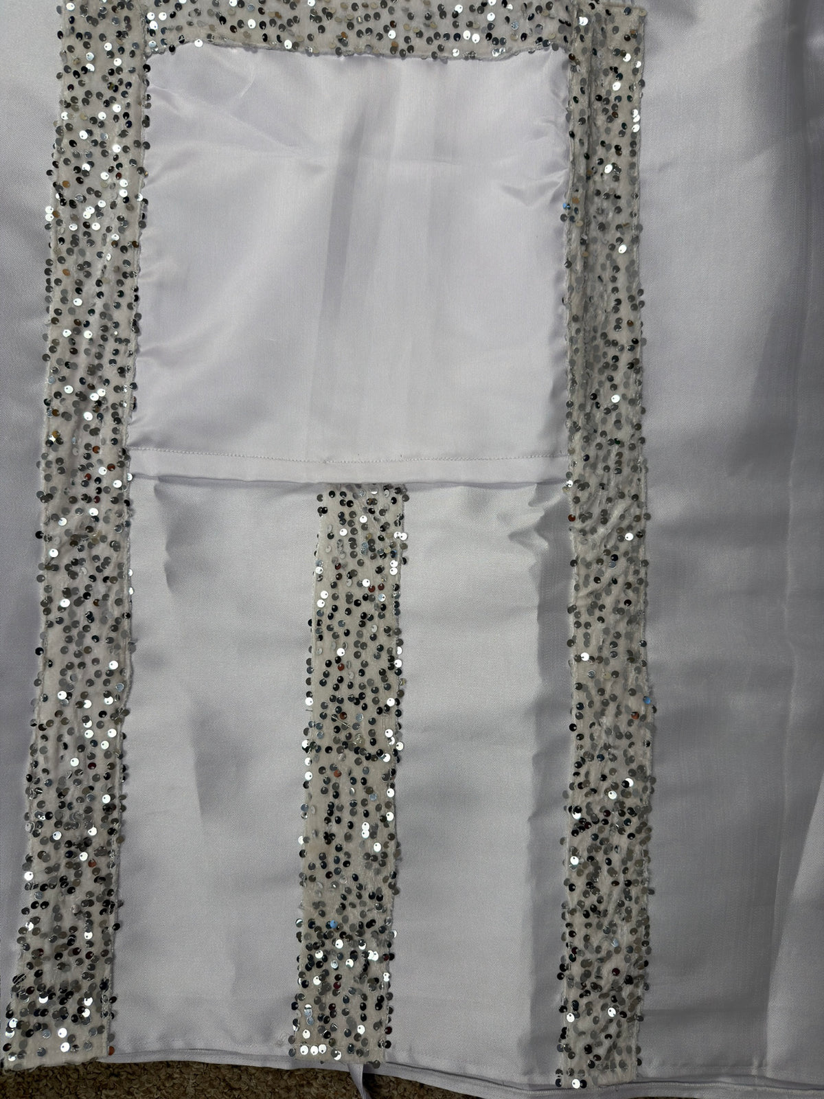 Luxe drape boubou (white)- pocket view