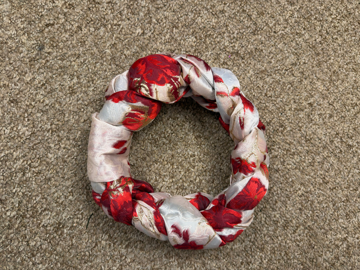 Ivory floral boubou- cap