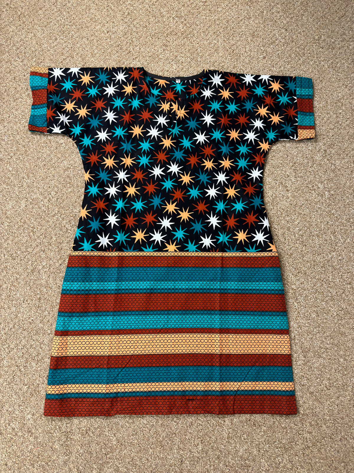 Multicolour Shift Dress- front view
