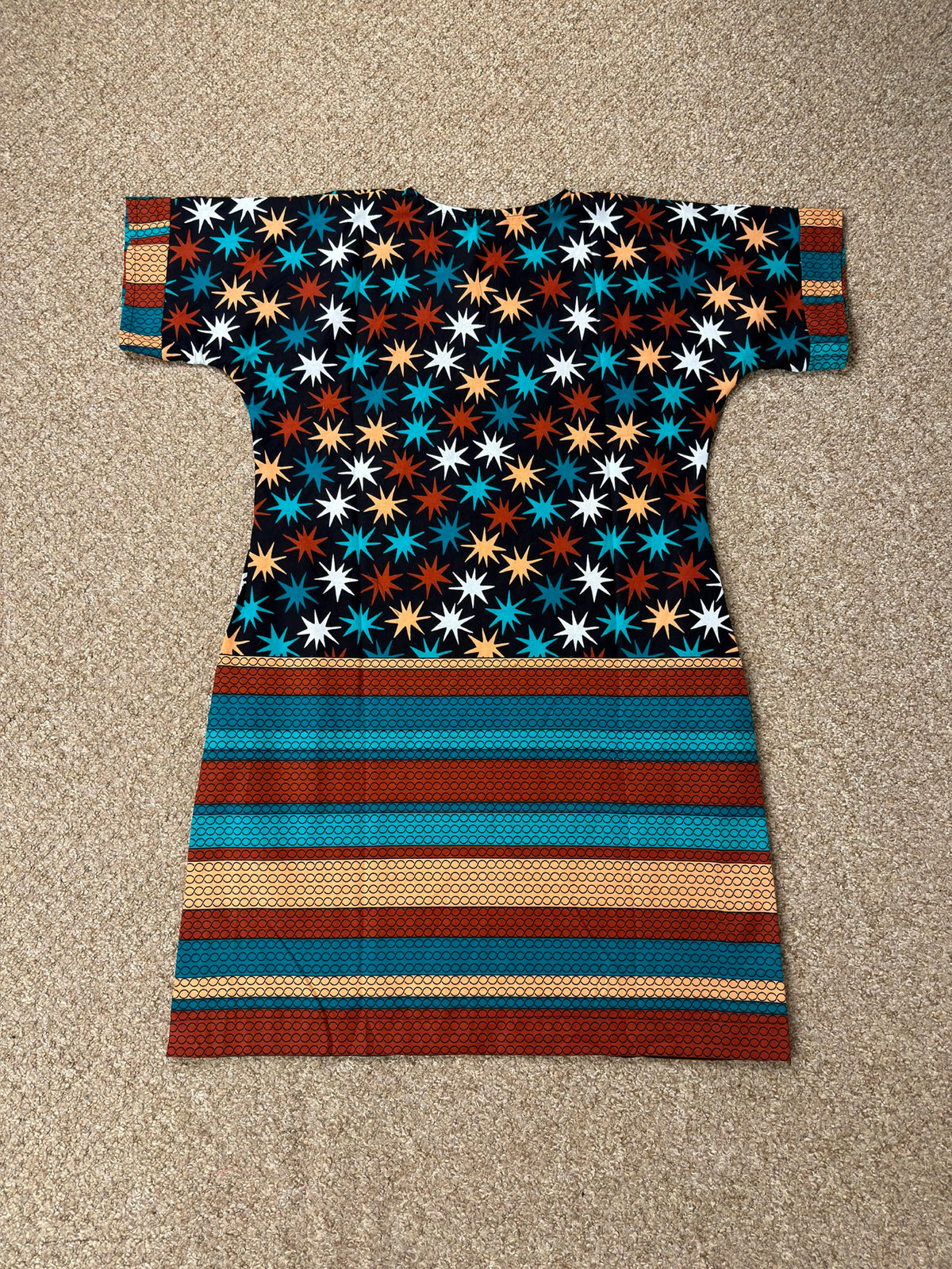 Multicolour Shift Dress- back view
