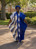 Regal Floral boubou (Blue)
