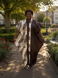 Regal Floral boubou (Brown)